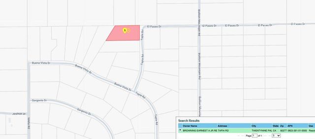 0 Tapia Road, 29 Palms, CA 92277