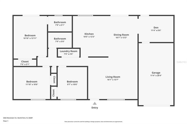 3262 MONTCLAIR CIRCLE, North Port, FL 34287