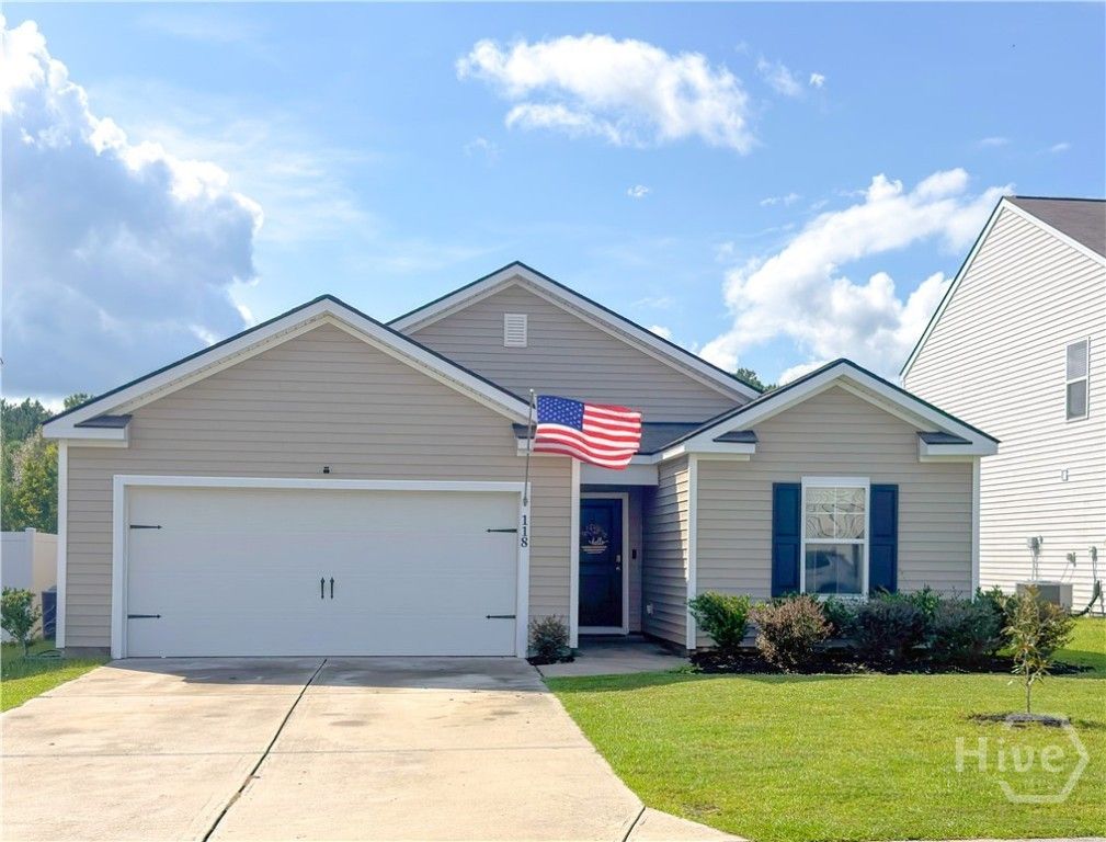 Image 1 of property listing at 118 Butternut Court, Guyton, GA 31312