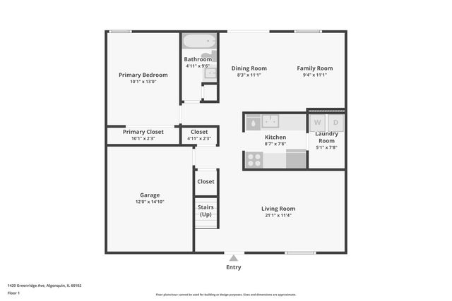 1420 Greenridge Avenue, Algonquin, IL 60102