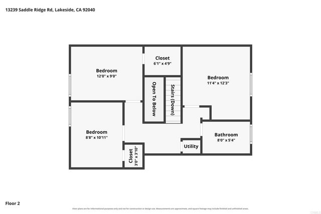 13239 Saddle Ridge Road, Lakeside, CA 92040