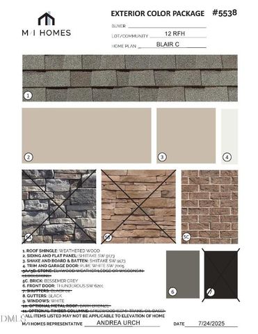 2437 Picual Way Lot 12, New Hill, NC 27562