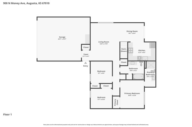 900 N Money Ave, Augusta, KS 67010