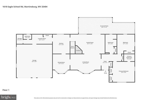1618 EAGLE SCHOOL RD, Martinsburg, WV 25404