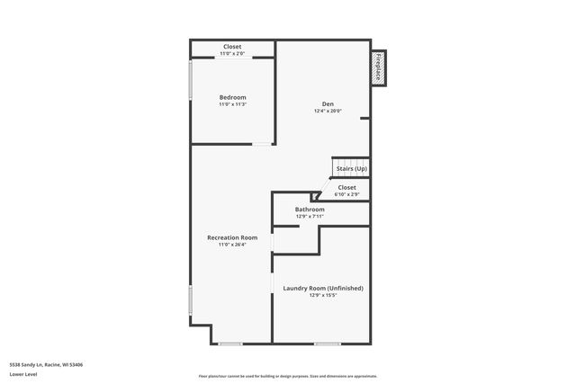 5538 Sandy LANE, Mount Pleasant, WI 53406