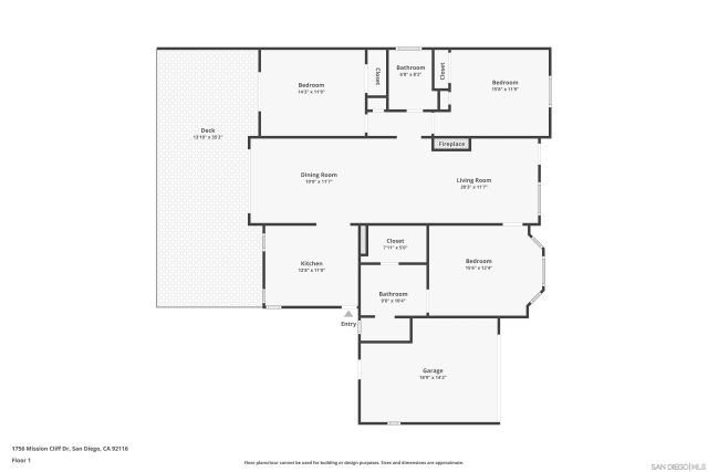 1756 Mission Cliff Dr, San Diego, CA 92116