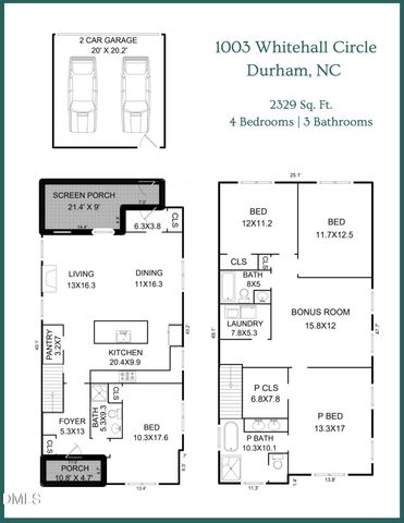 1003 Whitehall Circle, Durham, NC 27713