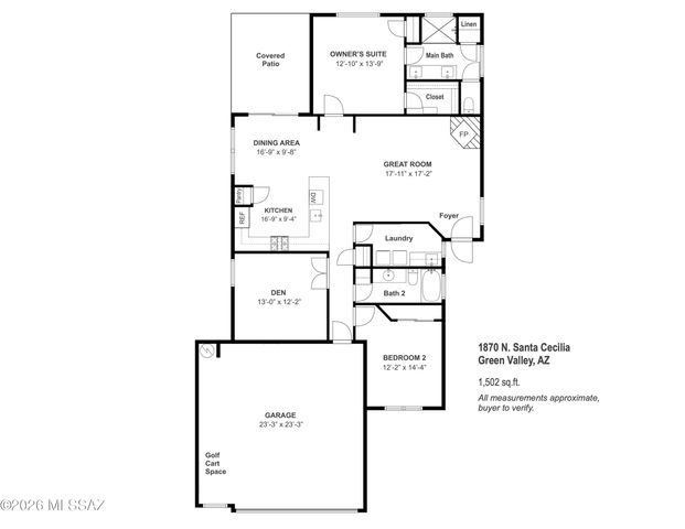 1870 N Santa Cecilia, Green Valley, AZ 85614