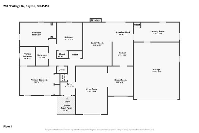 208 N Village Drive, Centerville, OH 45459