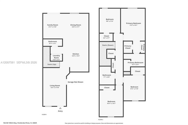 156 SW 185th Way, Pembroke Pines, FL 33029