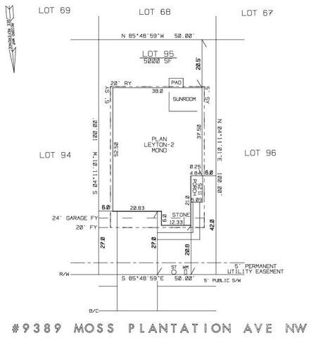 9389 NW Moss Plantation Avenue NW, Concord, NC 28027