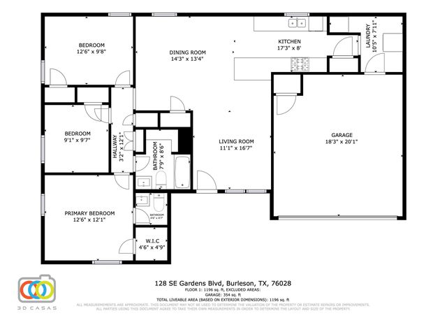 128 SE Gardens Boulevard, Burleson, TX 76028