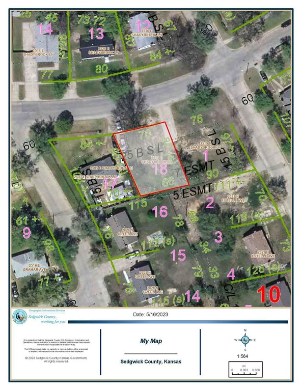 2513 E E Shadybrook Ln, Wichita, KS 67214