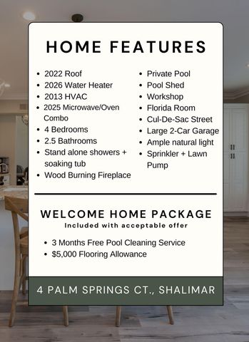 4 Palm Springs Court, Shalimar, FL 32579