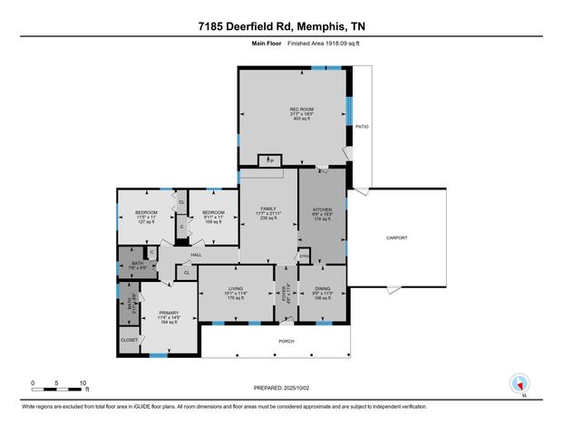 7185 DEERFIELD RD, Bartlett, TN 38135