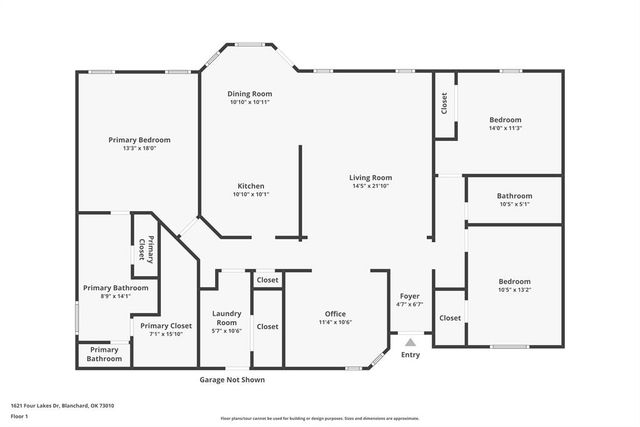 1621 Four Lakes Drive, Blanchard, OK 73010