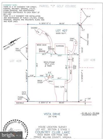 15826 VISTA DR, Montclair, VA 22025