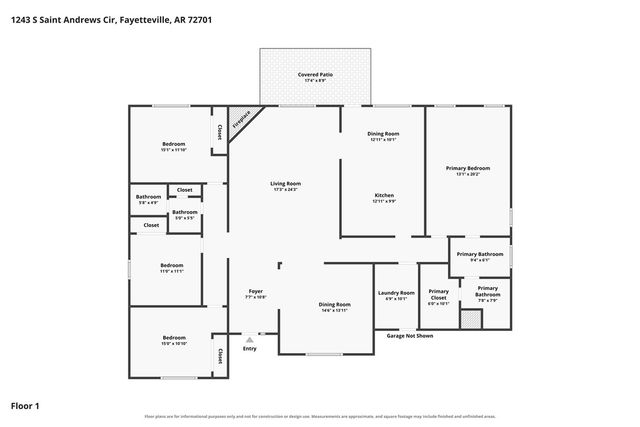 1243 S St Andrews Circle, Fayetteville, AR 72701