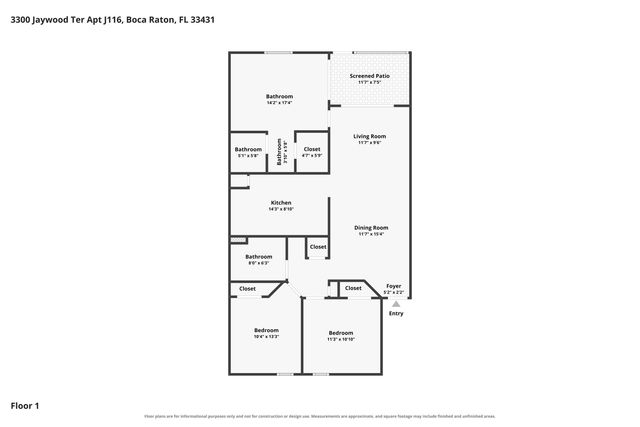 3300 Jaywood Terrace J116, Boca Raton, FL 33431