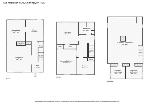 1005 Maplewood Ave, Ambridge, PA 15003