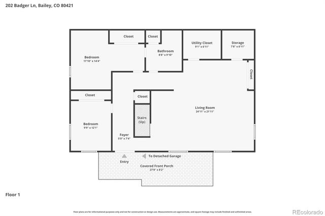 202 Badger Lane, Bailey, CO 80421