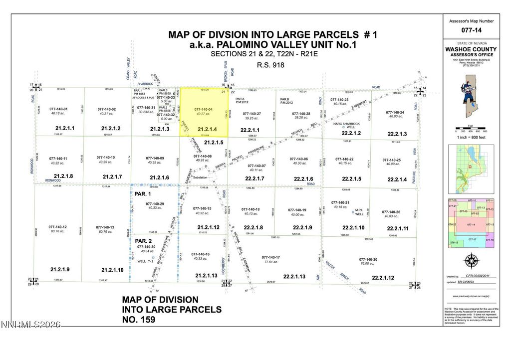 Image 9 of property listing at 40 ACR Sharrock Road, Reno, NV 89510