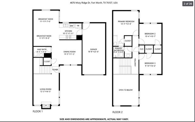 4676 Misty Ridge Drive, Fort Worth, TX 76137