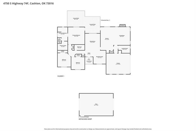 4750 S Highway 74F Highway, Cashion, OK 73016