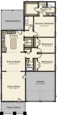 713 Crystal Bayou Boulevard LOT 8 - SAWGRASS PLAN, Panama City Beach, FL 32407