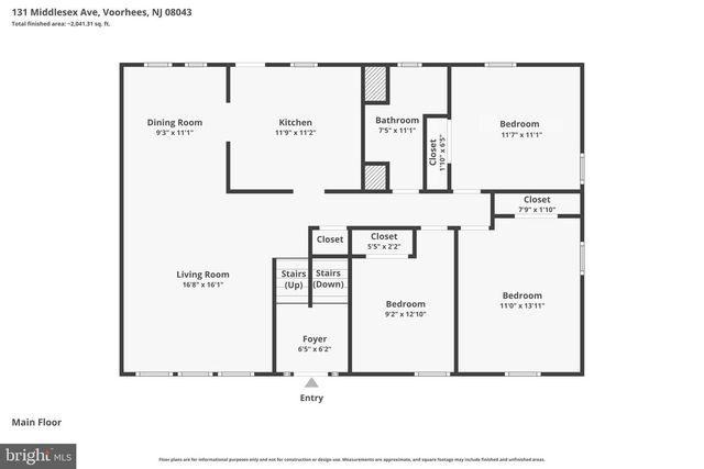131 MIDDLESEX AVE, Voorhees, NJ 08043