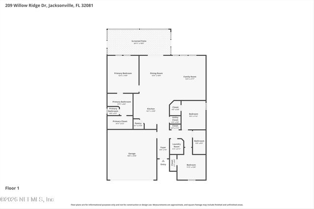 209 WILLOW RIDGE Drive, Jacksonville, FL 32081