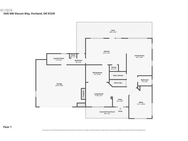 1645 Nw SLOCUM Way, Portland, OR 97229