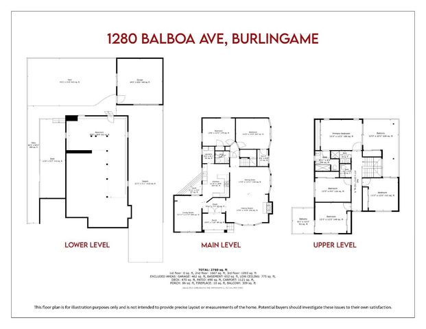 1280 Balboa Avenue, Burlingame, CA 94010