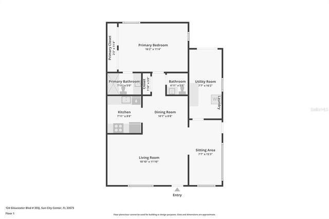 124 GLOUCESTER BOULEVARD 355J, Sun City Center, FL 33573