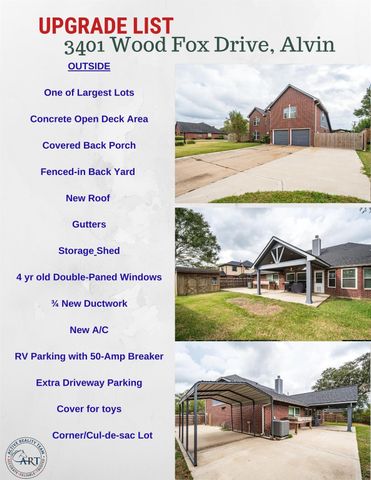 3401 Wood Fox Drive, Alvin, TX 77511