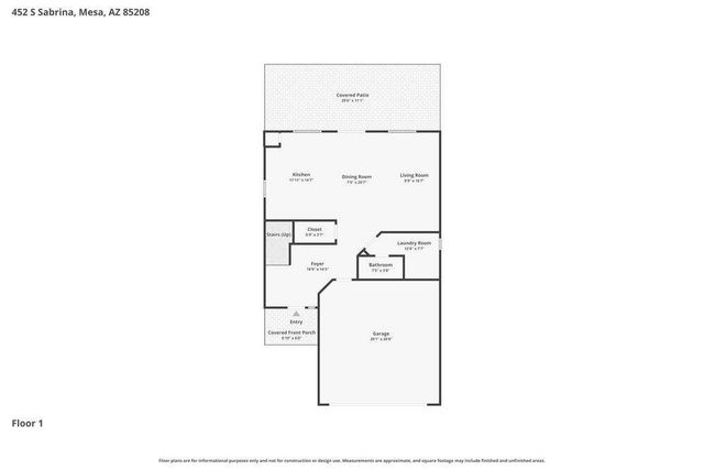 452 S Sabrina, Mesa, AZ 85208
