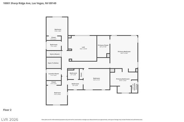 10001 Sharp Ridge Avenue, Las Vegas, NV 89149