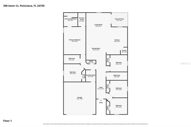 398 W ASTER COURT, Poinciana, FL 34759