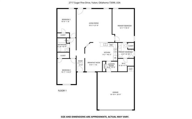 2717 Sugar Pine Drive, Yukon, OK 73099