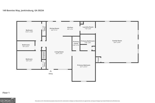 149 Bonnies Way, Jenkinsburg, GA 30234