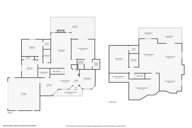 548 Fox River Hills DRIVE, Waterford, WI 53185