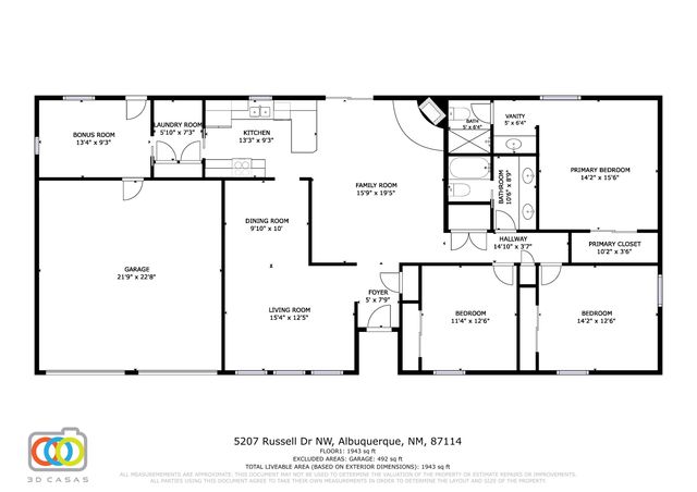 5207 RUSSELL Drive NW, Albuquerque, NM 87114