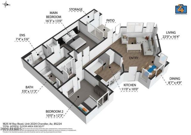 1825 W Ray Road 2124, Chandler, AZ 85224
