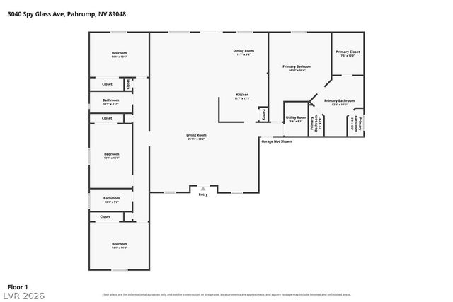 3040 South Spy Glass Avenue, Pahrump, NV 89048
