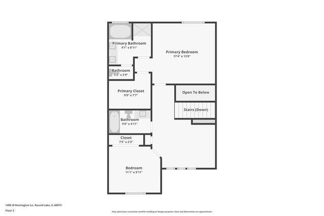 1496 W Remington Lane 1496, Round Lake, IL 60073