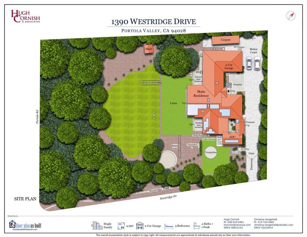 Image 57 of property listing at 1390 Westridge Drive, Portola Valley, CA 94028