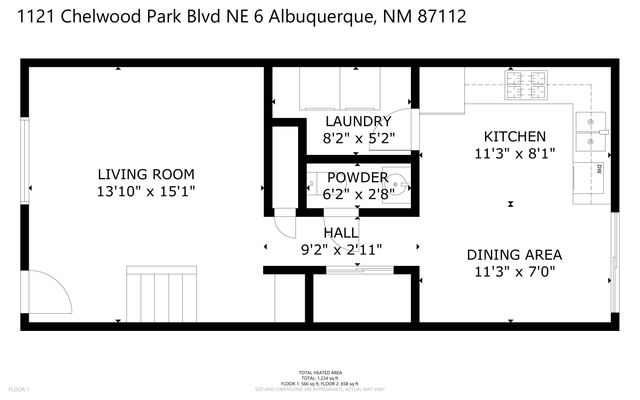 1121 Chelwood Park Boulevard NE APT 6, Albuquerque, NM 87112