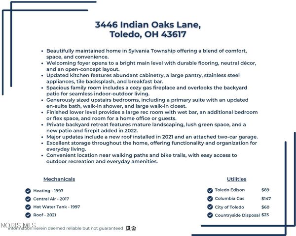 3446 Indian Oaks Lane, Toledo, OH 43617