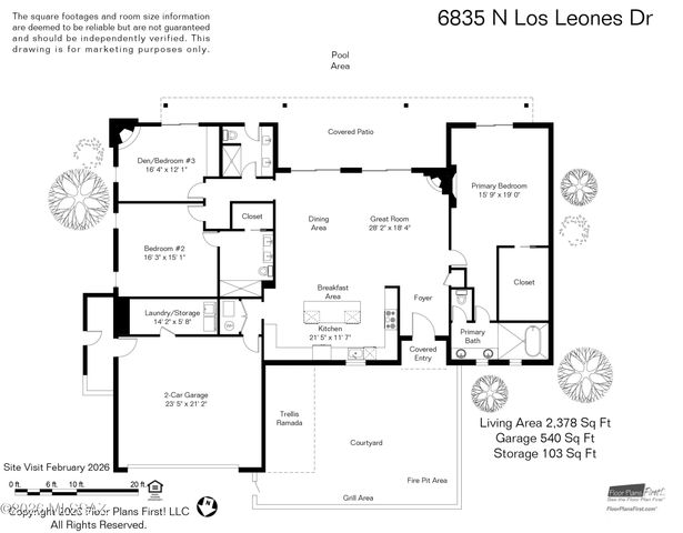 6835 N Los Leones Drive, Tucson, AZ 85718