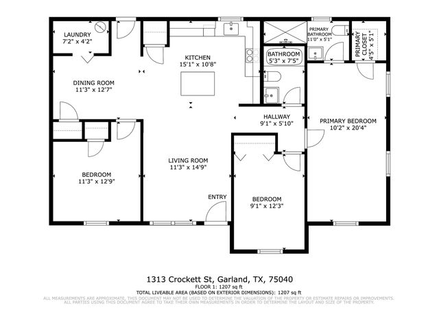 1313 Crockett Street, Garland, TX 75040